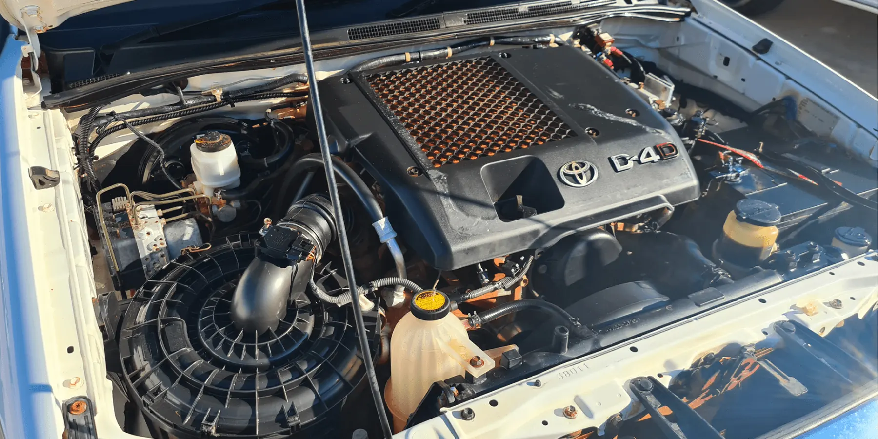 kimberley-auto-care-engine-bay-detailing-after-clean-toyota-d4d Clean Toyota D4D engine bay after professional engine bay detailing by Kimberley Auto Care