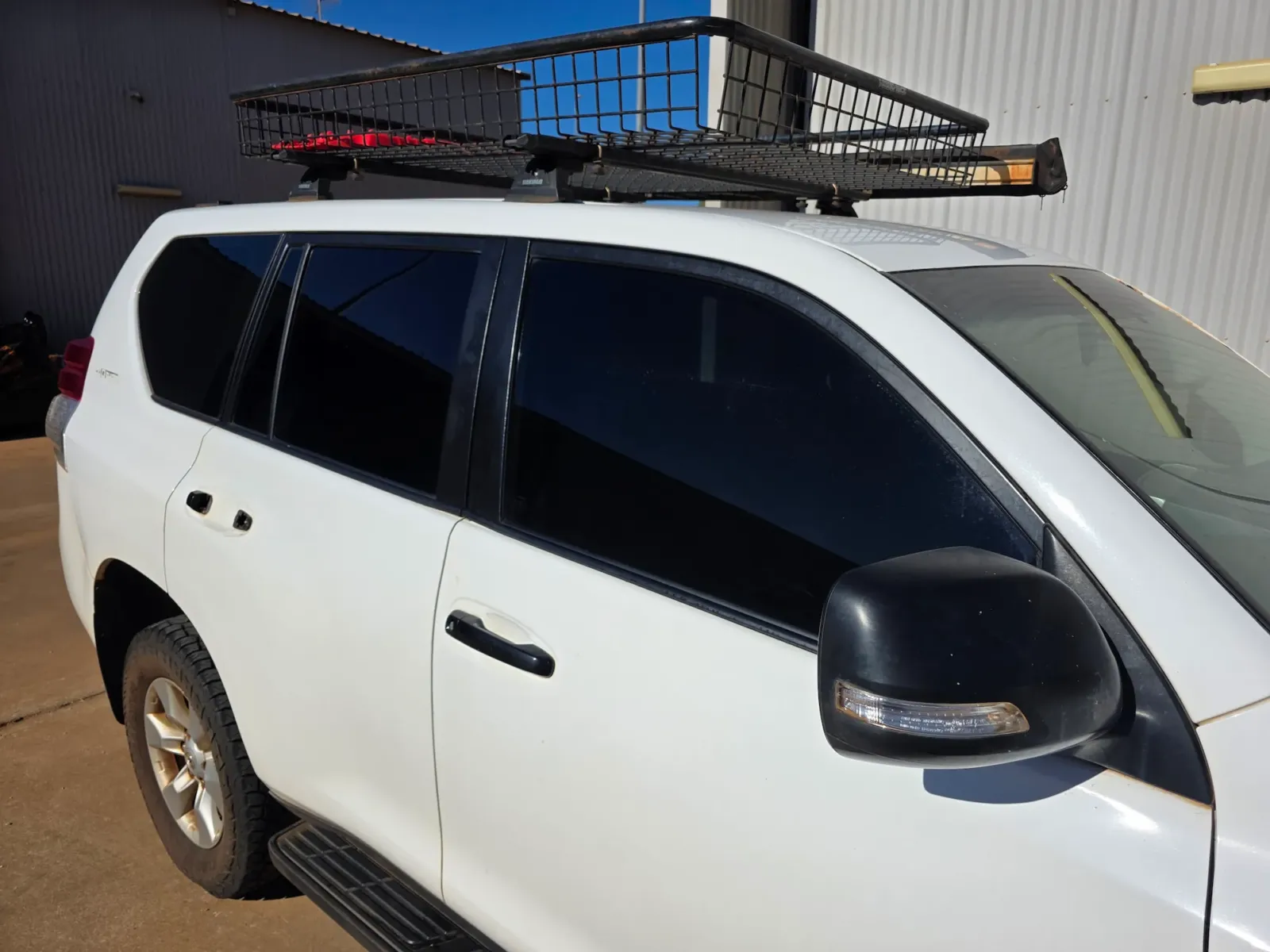 White SUV with professionally tinted windows by Kimberley Auto Care